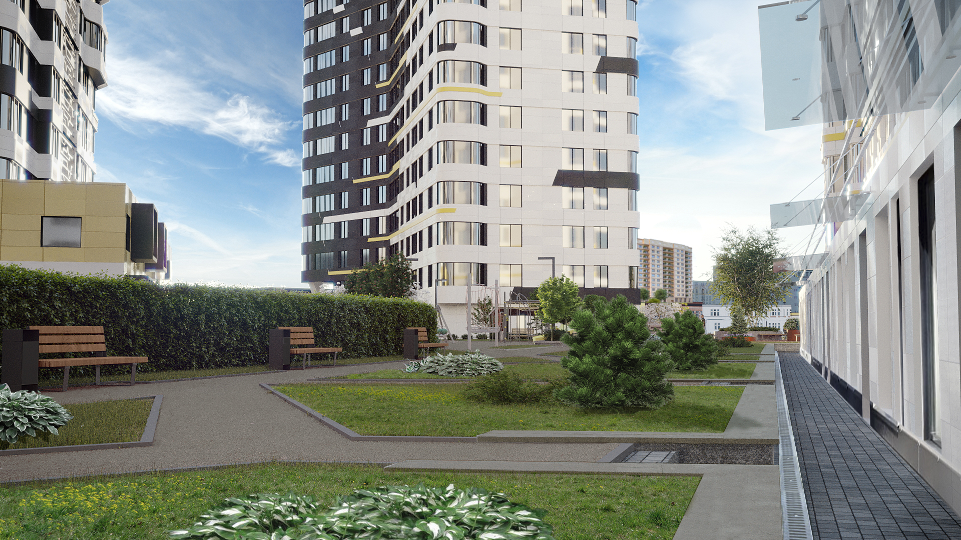 Благоустройство внутренней территории