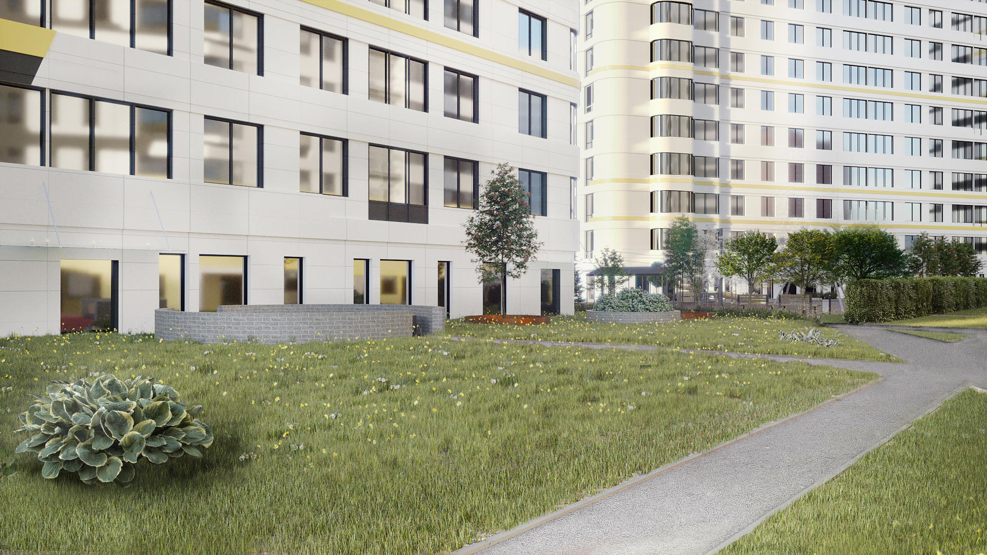 Благоустройство внутренней территории