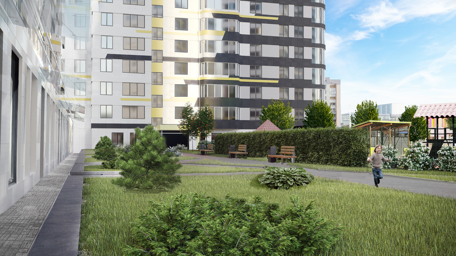 Благоустройство внутренней территории